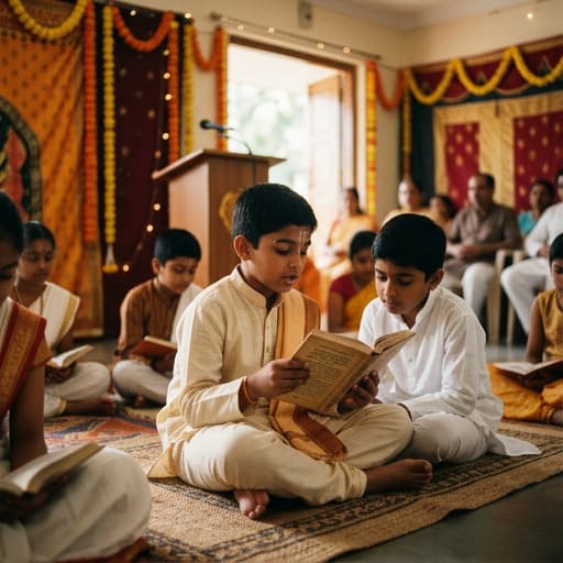 Gita Jayanti Vaktrutva Spardha: 800+ students participated in a speech competition on Gita Jayanti, chanting slokas and delivering speeches — nurturing confi…