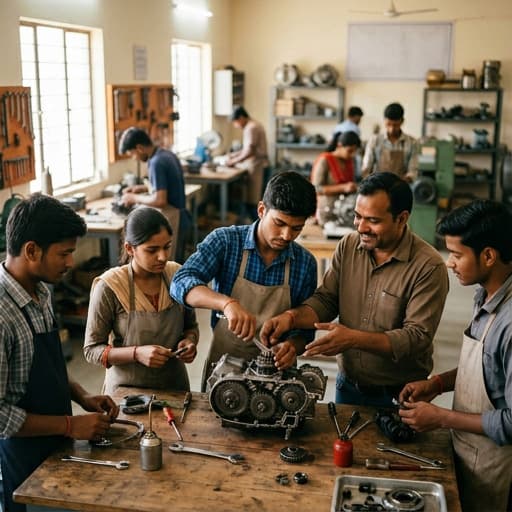 Skill Development Camp: Since 2022, annual winter and summer camps for boys aged 8–16 inspired by the gurukul system. Boys practice yoga, learn Sanskrit, shl…