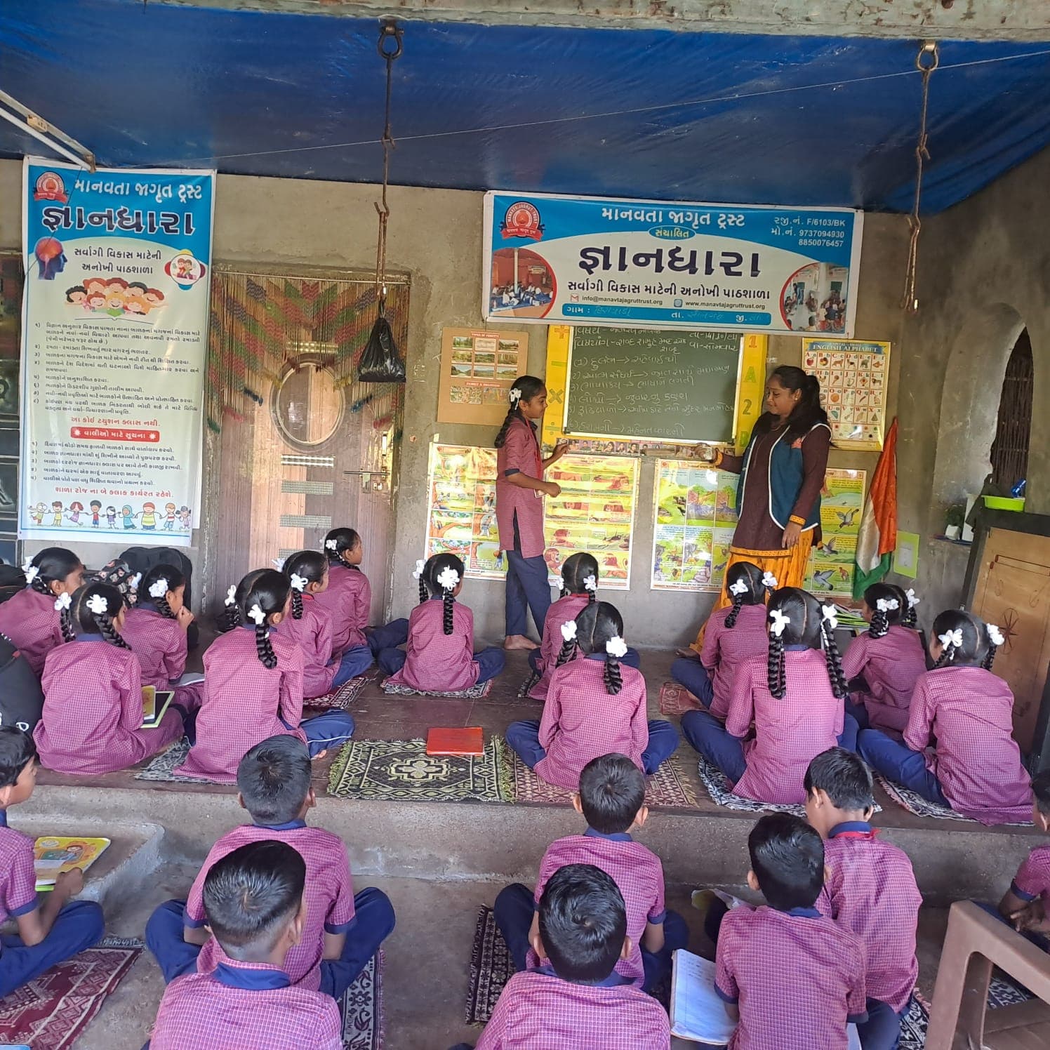 Gyandhara: Coaching village children to unlock university doors. Program location Songadh, Tapi, Gujarat. Photo — Manavta Jagrut Trust. — photo 3