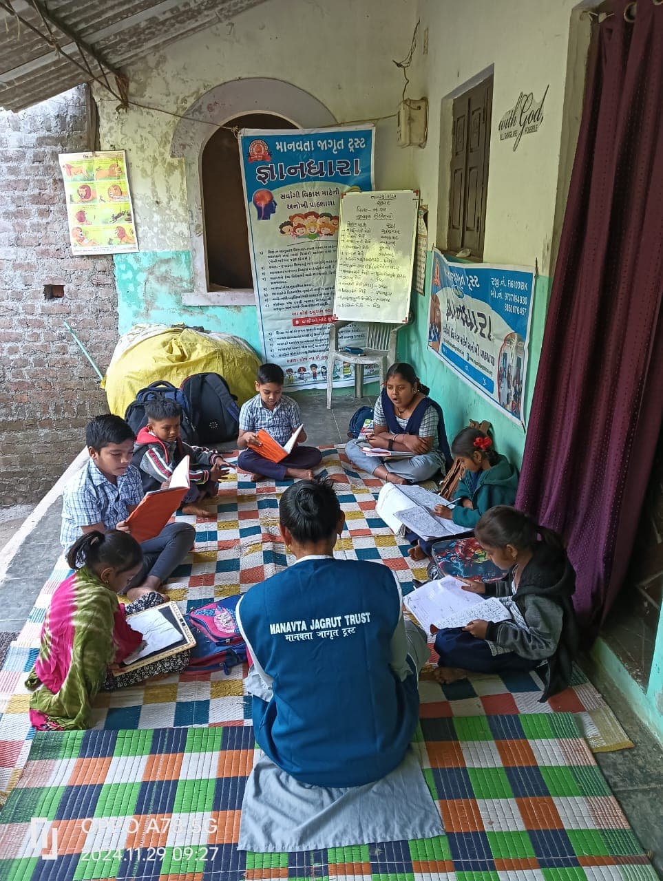 Gyandhara: Coaching village children to unlock university doors. Program location Songadh, Tapi, Gujarat. Photo — Manavta Jagrut Trust. — photo 2