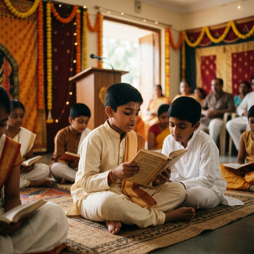 Gita Jayanti Vaktrutva Spardha: 800+ students participated in a speech competition on Gita Jayanti, chanting slokas and delivering speeches — nurturing confi…
