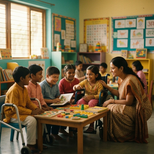 Special Children Academy: Every child deserves equal opportunity. Program location Dahisar, Mumbai. Photo — Manavta Jagrut Trust.